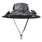 Double Fan Solar Rechargeable Sun Hat