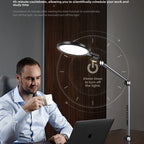Adjustable Full Spectrum LED Desk Lamp with USB Charging