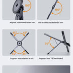 Magnetic Aluminum Alloy Folding Phone Stand