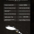 Adjustable Full Spectrum LED Desk Lamp with USB Charging