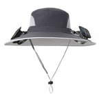 Double Fan Solar Rechargeable Sun Hat